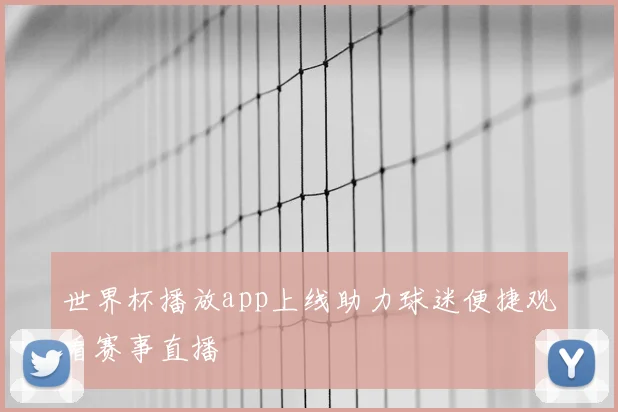 世界杯播放app上线助力球迷便捷观看赛事直播